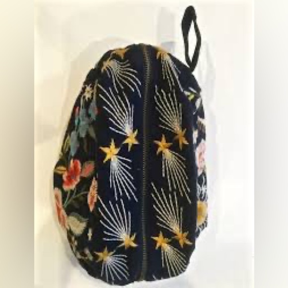 🆕 Johnny Was Lissa Makeup Bag Sapphire Blue NWT - Picture 8 of 12